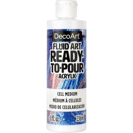 Michaels, DecoArt® Fluid Art Ready-to-Pour Acrylic™ Cell Medium – Category: Bulk & Value Pack Paint